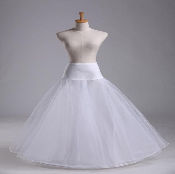 

real sample in stock plus size ball gown two layers tulle petticoat skirt 1 hoop petticoats for wedding accesso9785405, White
