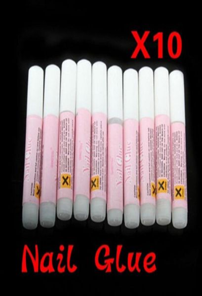 

10pcs mini beauty nail glue false art decorate tips acrylic glue nail accessories 2g nail glue fm885487357, Silver