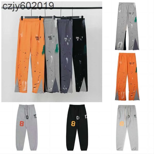 

mens jeans mens galleryes dept jeans pants galleryes dept sweatpants speckled letter print mens womens couple loose versatile casual pants s, Blue