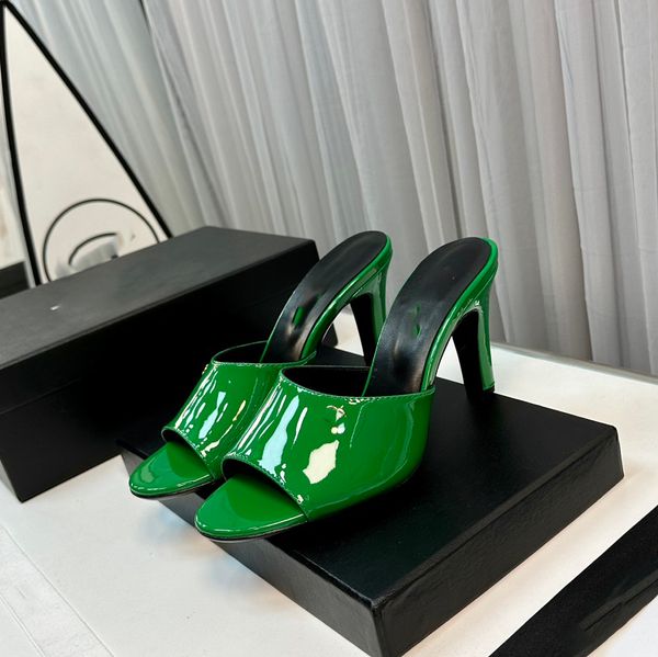 

designer sandals summer channel heels slippers women chain leather sandal outdoor beach flat woman ccity slide sdvxz, Black