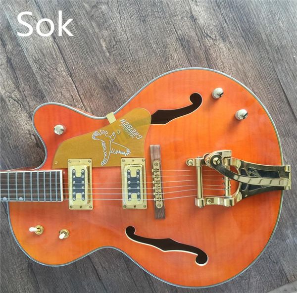 

in stock factory custom the white falcon 6120 semi hollow body jazz tuners electric guitar with tremolo immediate delivery4647948