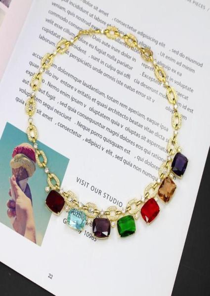 

women necklaces jewelry cubic zircon white gold plated choker women wedding party necklace 3 colores4077793, Silver