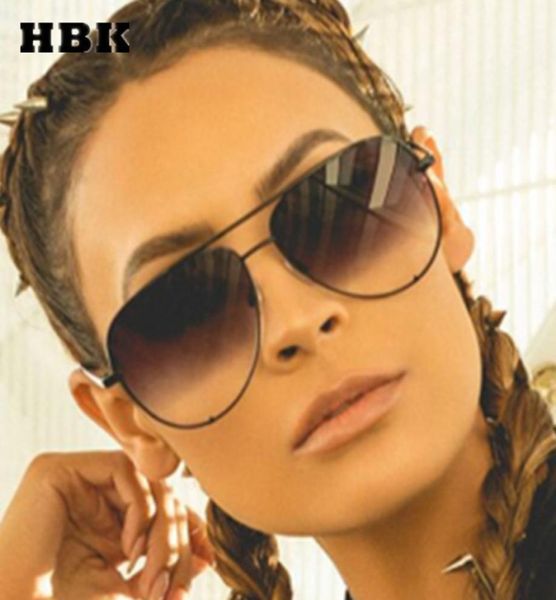 

hbk pilot sunglasses oversized big frame vintage women men brand designer female male new fashion eyewear outdoor uv4005393209