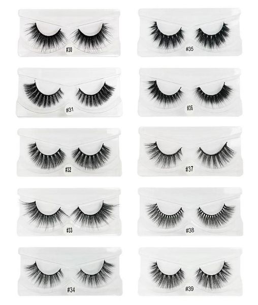 

3d mink false eyelashes natural thick eyelashes 1pack whole02205009