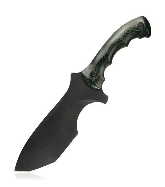 

kubey kb238 giant spirit fixed blade knife 70quot brushed mirrored d2 blade micata handle for hunting4851737