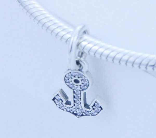 

authentic 925 sterling silver beads symbol of stability with clear cz dangle fits for jewelry bracelets & necklace 1pc/lot9517485, Black
