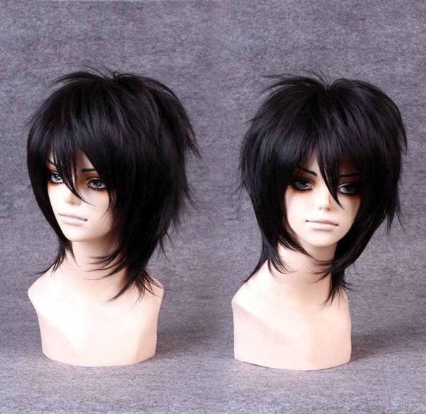 

100 brand new fashion picture full lace wigsgtgthandsome boys wig new korean fashion short men natural black hai6632341