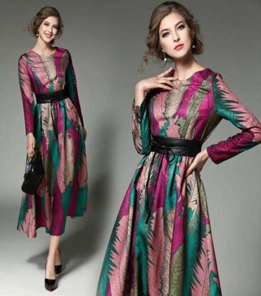 

new european and american women039s jacquard long swing dress6846801, Black;gray