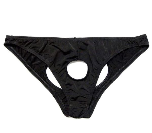 

men039s gstrings bikini briefs gay underwear oring crotchless mens thongs men nylon lingerie open busissy panties string7820420, Black;brown
