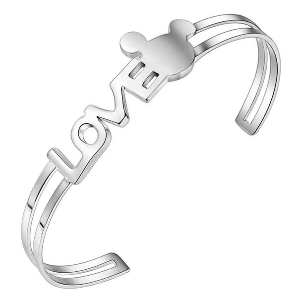 

valentine039s day gift fashion jewelry 925 silver plated love bangles 10pcslot9169486, Black