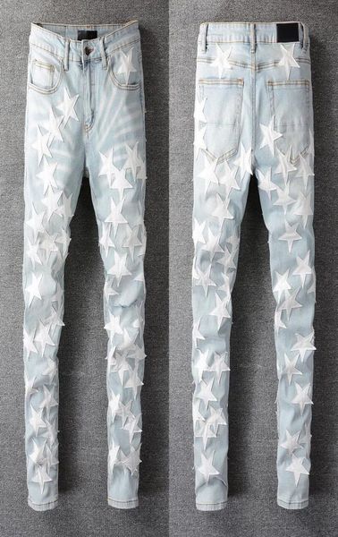 

hip hop mens jeans head casual long pants men sportswear jogger tracksuit causel camouflage stitching trousers4308837, Blue