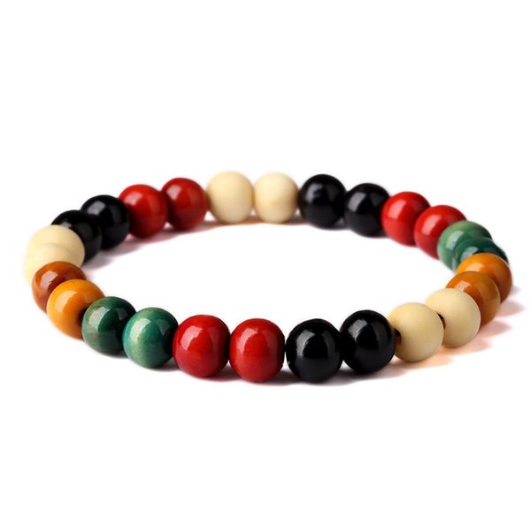 

simple men woman 8mm charms color wood beads design strand bracelets fashion men woman jewelry wooden beaded bracelet gifts3211364, Black