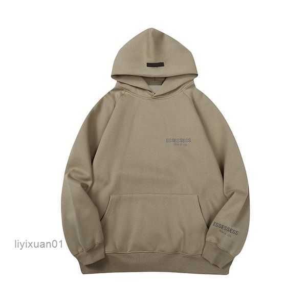 

essentail hoodie warm designer hoody mens1977 lovers suit hooded mens women streetwear pullover sweatshirts loose jumper reflective qs44, Black