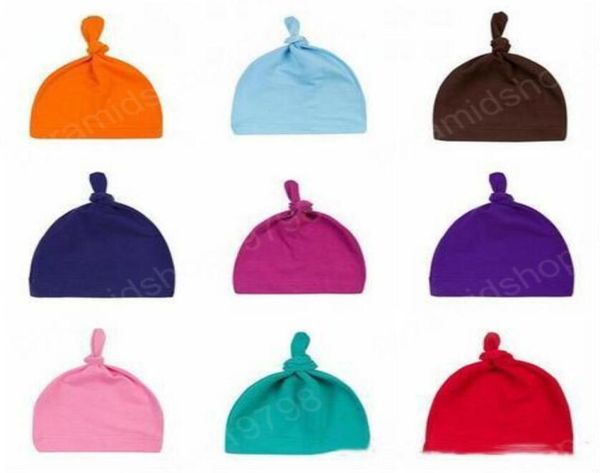 

baby hats newborn pography props cap kids boy girl sleep stripe caps toddler candy color skull caps headwear accessories 19colo7093682, Yellow