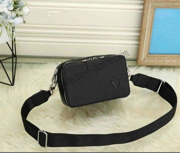 

2023l designer men's mini messenger bag m80741 phone bag alpha wearable canvas men's messenger shoulder bag m60418 camera wallet h