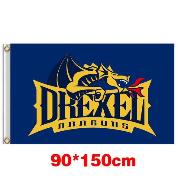 

drexel dragons university large college flag 150cm90cm 3x5ft polyester custom any banner sports flag flying home garden outdoor3641327