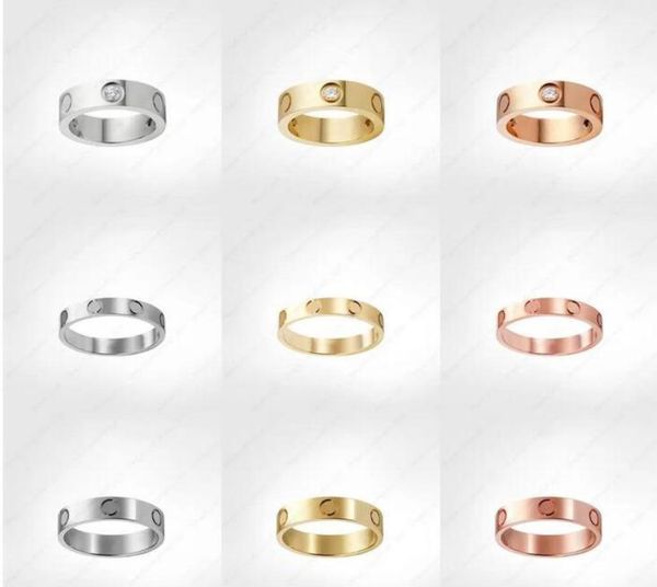 

love screw ring mens band rings 3 diamon designer luxury jewelry women titanium steel alloy goldplated craft gold silver rose nev8039837