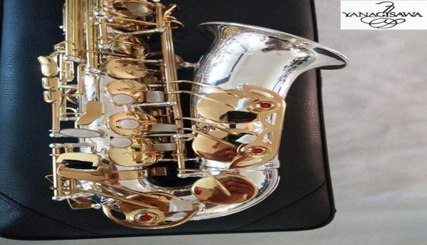 

brand new japan yanagisawa awo37 alto saxophone silver gold key super professional sax with case real po5377971