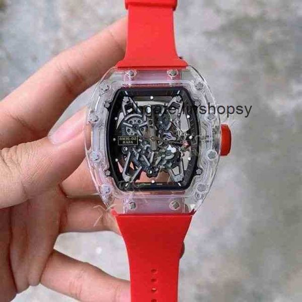 

alluxury mens mechanical watch genuine wine barrel richa rm35-02 series 2824 automatic milles crystal case tape for brand wristwatch, Slivery;golden