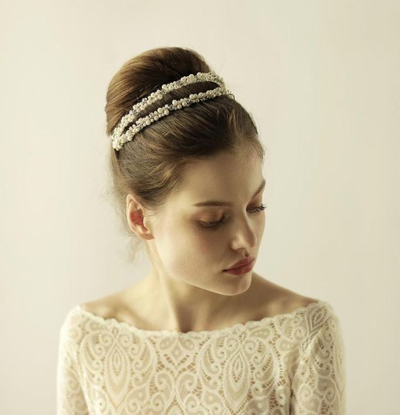 

2019 new wedding headpieces hair accessories with rhinestones pearls women hair jewelry wedding tiaras crowns hp8639703443, Silver