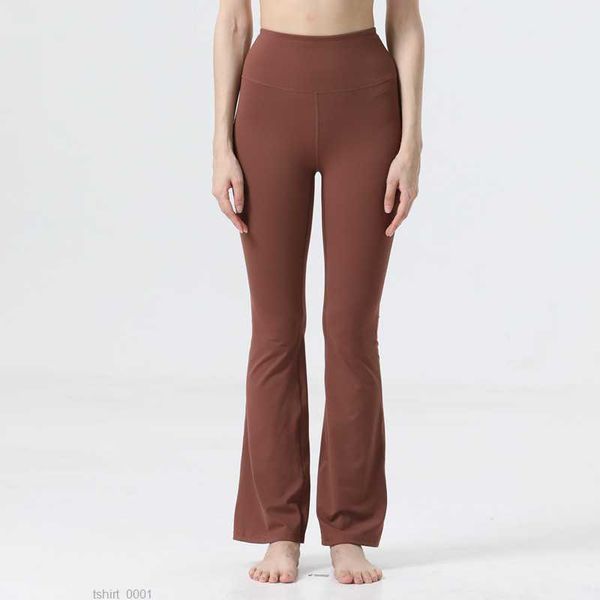 

lu yoga suit groove women's leggings high waist flared pants slightly dance studio gym clothes tight nk3d, Black;white