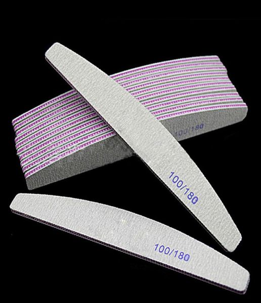 

professional nail art file 100180 half moon sandpaper nails sanding blocks grinding polishing manicure pedicure care tools rough 4106874