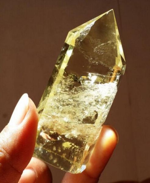 

whole 1pcs 70g 100 natural citrine quartz crystal obelisk quartz wand point mineral specimen reiki7821566, Black