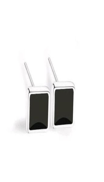 

black men earrings studs square s925 sterling silver fashion ear jewelry for men and women4999677, Golden;silver