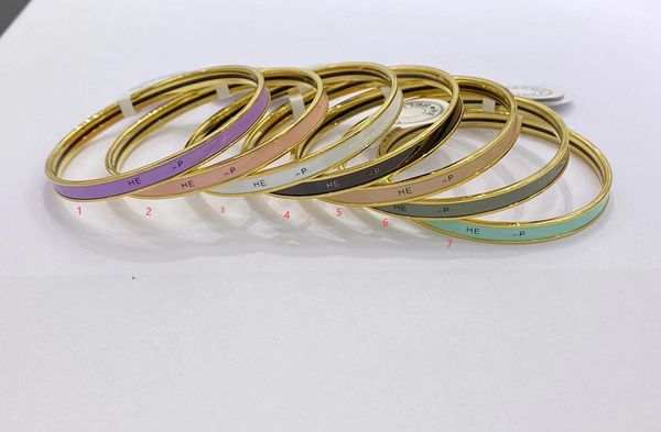 

fashion her letters bangle crystal geometric luxury brand women rhinestone wedding, Silver