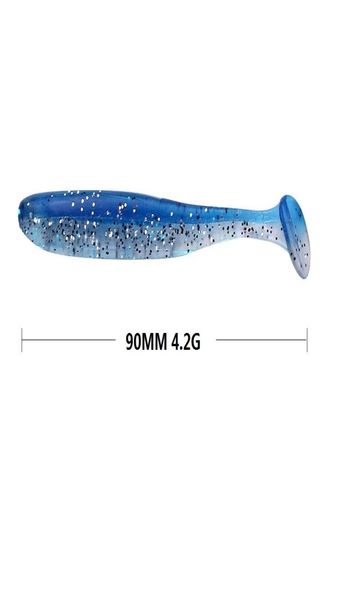 

10pcsbag 90mm 42g fishing wobbler silicone fishing bait sea worm swimbait streamer silicon artificial double color lure spinnerb6121958