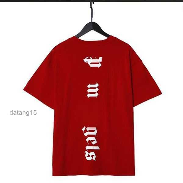 

2023 palm angels pa summer loose tees fashion casual shirt luxurys clothing street cute shirts men women couple cotton t 11zi, White;black