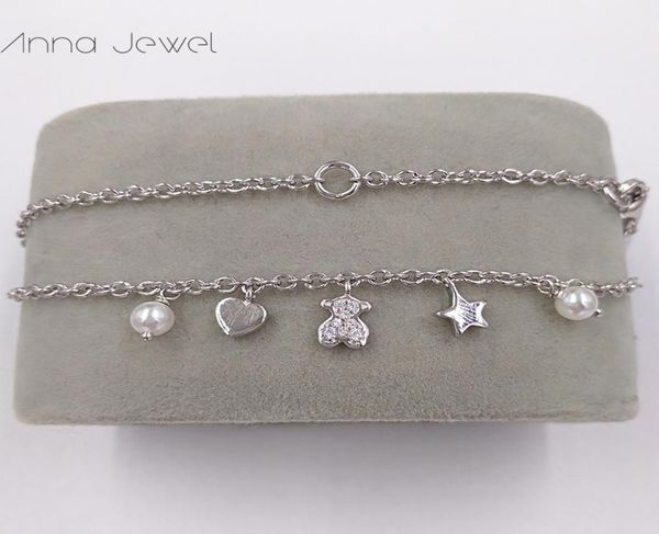 

christmas charms for jewelry making bear tos 925 sterling silver pendant necklace for women men girls evil eye necklaces chain set1182380