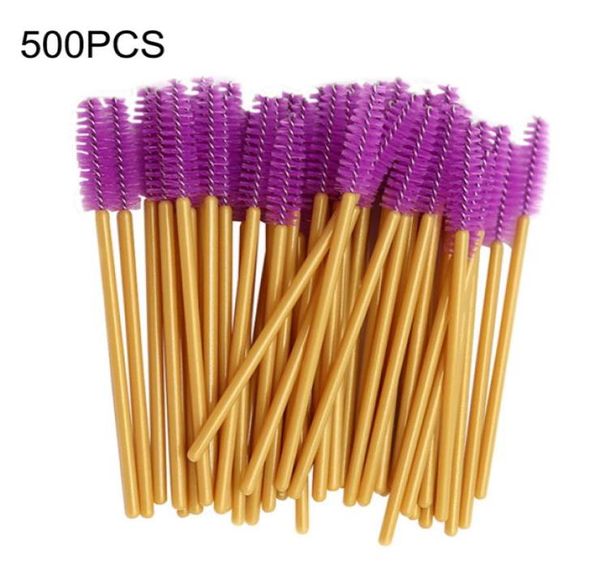

500pcs disposable micro eyelash brushes mascara applicator wand brushes comb eyelash makeup tool kit accessories6943694