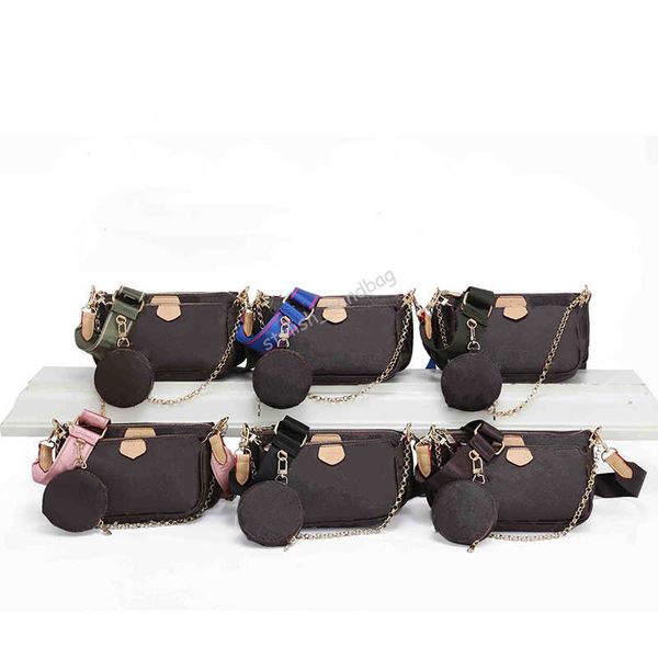 

summer luxury designer shoulder bag ladies fashion cute 3-in-1 mahjong bag crossbody bag flower english print luxury bag with box