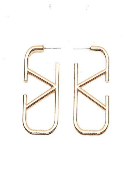 

18k gold plated designers earrings for women brand desiner letter ear stud women metal geometric earring wedding party jewerlry ac8353566, Golden;silver