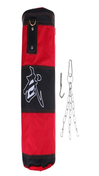 

60cm kickboxing training bags martial art punching sandbag heavy duty hanging chains four part set for kids adults and women6159089
