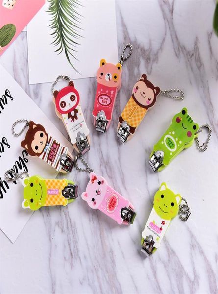 

cute baby nail clipper cartoon finger trimmer scissors nail cutter with hanging function keychain nail clipper3816450