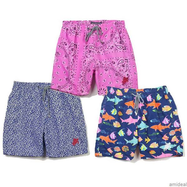 

designer men's vilebrequin shorts summer short animal printed beach pants trend loose joggers sweatpants essent sports fashion hip hop, White;black