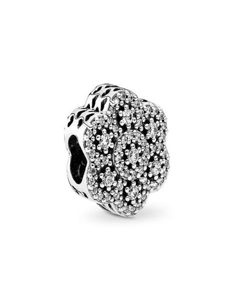 

authentic ale 925 sterling silver crystallized ice floral charm fit charmes bracelets fashion snowflake charms beads for diy jewel3781967, Black