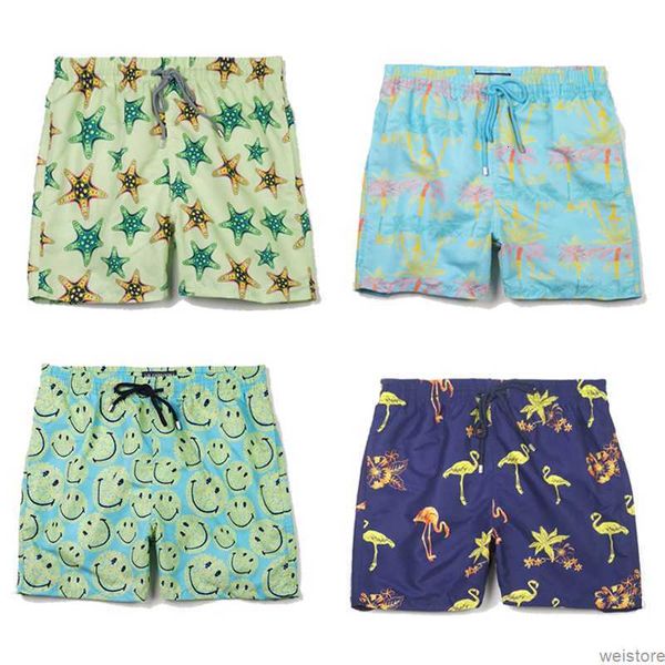 

2023 high street vilebrequin shorts men's casual sports animal printed pant loose oversize style drawstring essent short beach pants tr, White;black