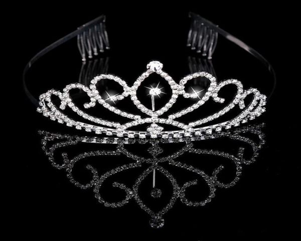 

bridal tiaras crowns with rhinestones bridal jewelry girls evening prom party performance pageant crystal wedding tiaras accessori8345985, Silver