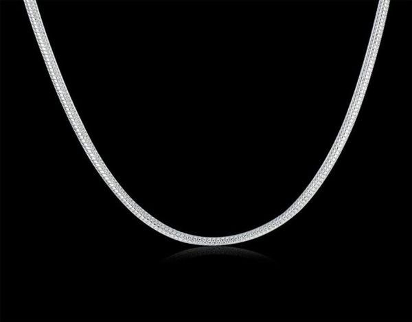 

chains silver plated necklace 925 fashion jewelry chain 2mm2140173