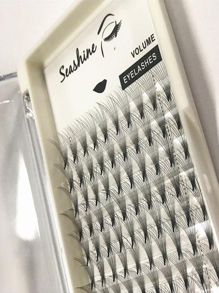 

seashine 10d volume eyelash extension pre made fans heat bonded own brand factory direct sell whole 4830962