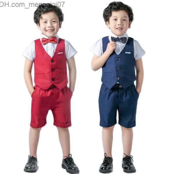 

clothing sets boys' official birthday p set children's summer tank short butterfly wedding dress youth set children's graduat, White