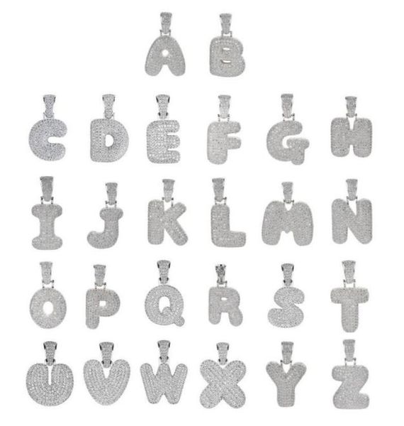 

az letters necklaces pendant charm for men women gold silver rose gold color cubic zirconia with rope chain gifts1863697