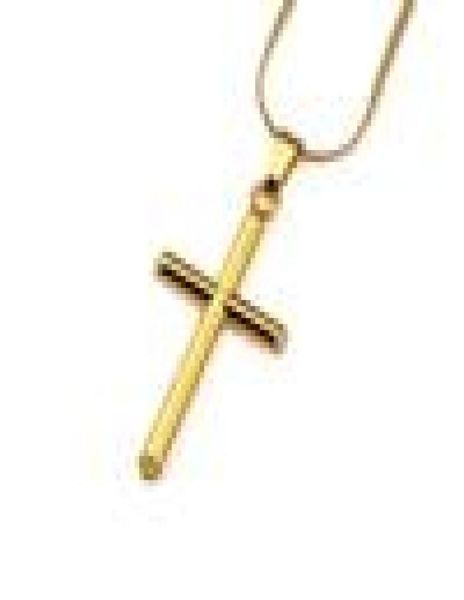 

mens gold silver charm cross pendant necklace hip hop jewelry fashion stainless steel chain jesus necklaces for men women8591867