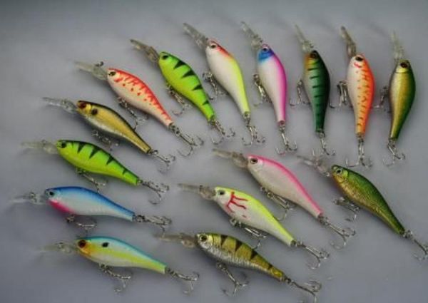 

lot 30 fishing lures crankbait hooks bait 62g85cm0123458308676