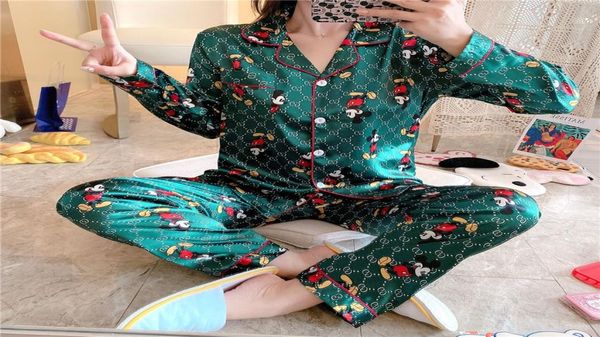 

bzel couple pajama set silk satin pijamas long sleeve flower printed sleepwear hisandher home suit pyjama for lover man woman lo3471349, White