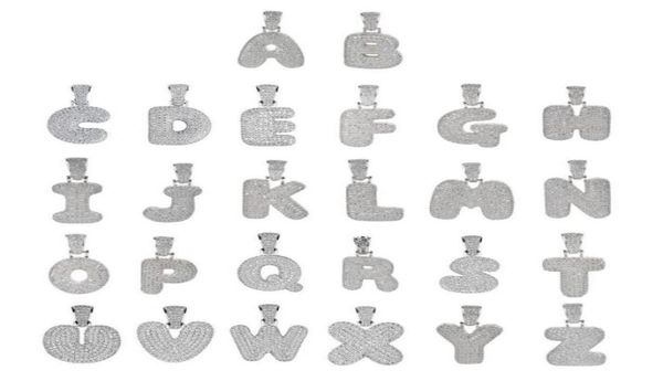 

az letters necklaces pendant charm for men women gold silver rose gold color cubic zirconia with rope chain gifts2049627