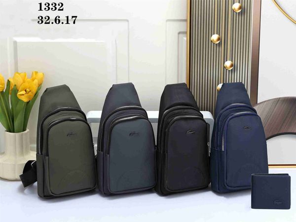 

duo embossing cross body bag 2 piece set luxury designer bags fashions messenger bags handbag for men handbag waist bags
